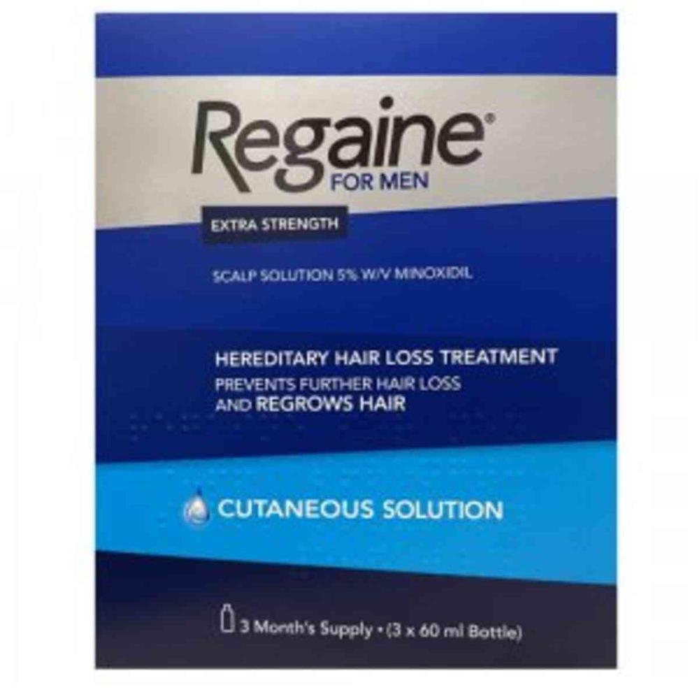 Cosmétiques Extra Strangth 5% Minoxidil 3mois D'utilisations 3* de la marque Regaine mixte 60ml