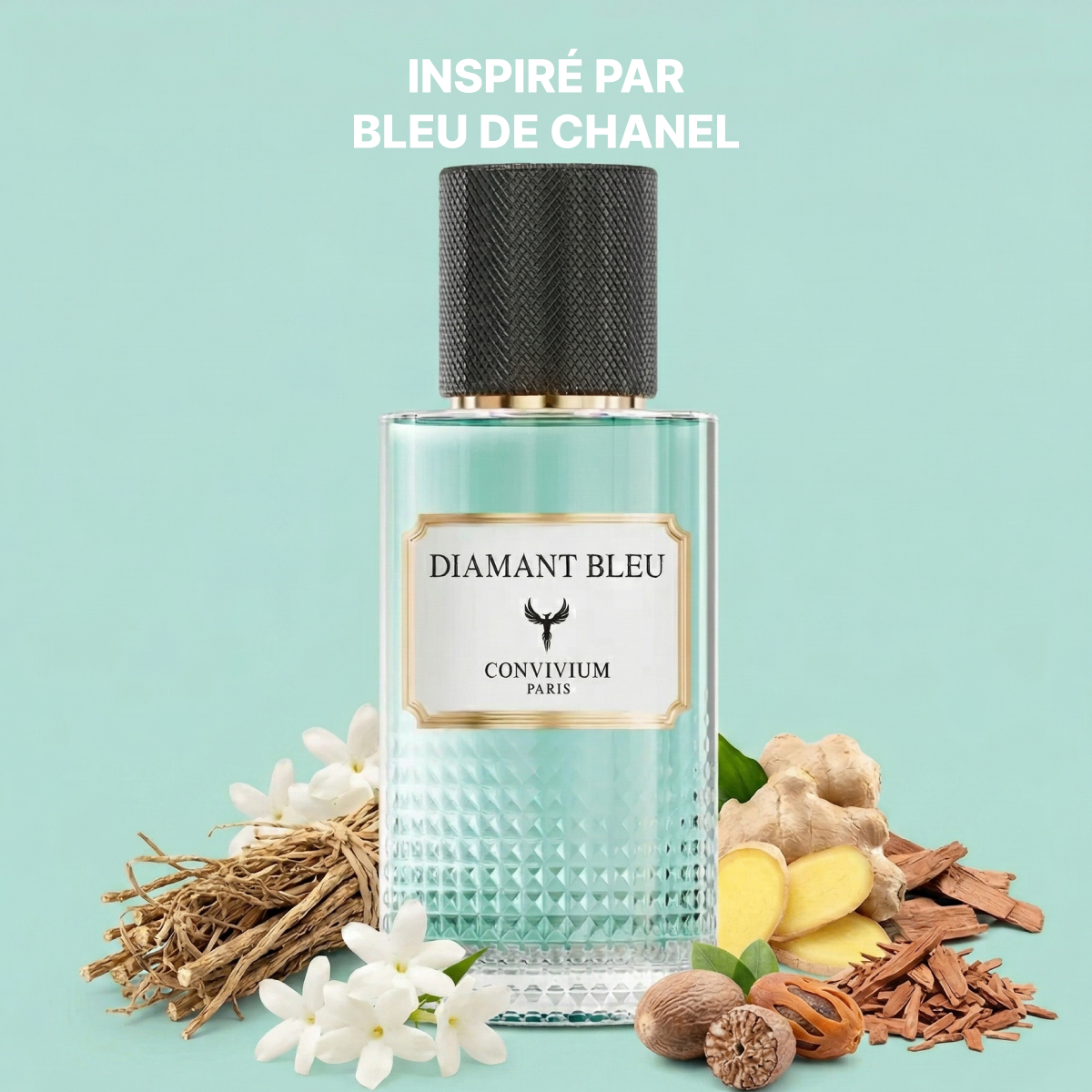 50ml Convivium Paris - Diamant Bleu - Extrait de Parfum Mixte