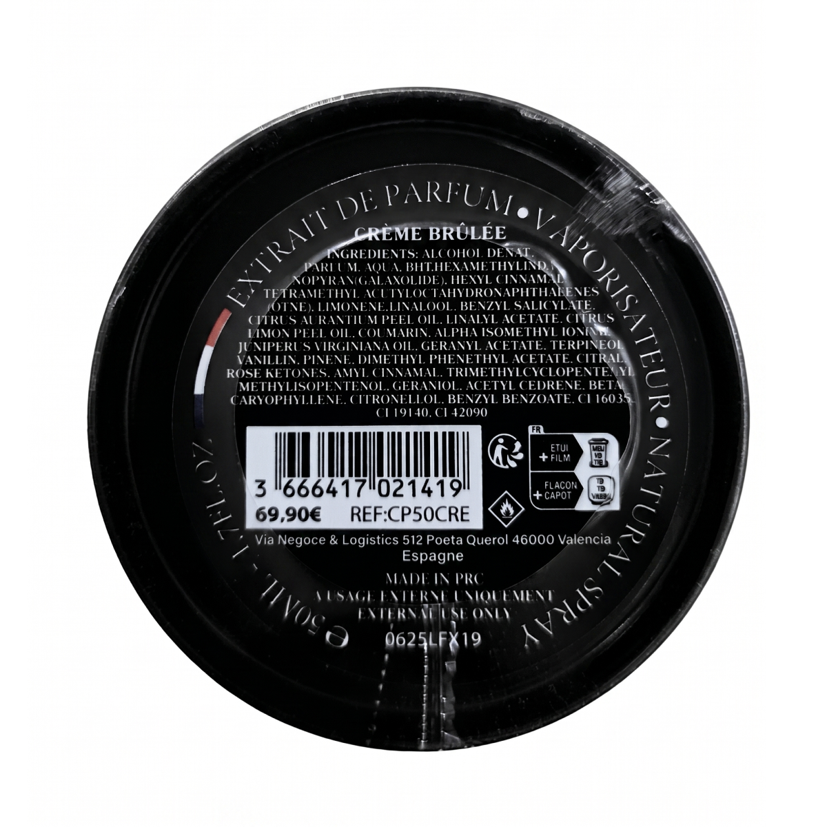 50ml Collection Privée - Crème Brûlée - Extrait de Parfum Mixte