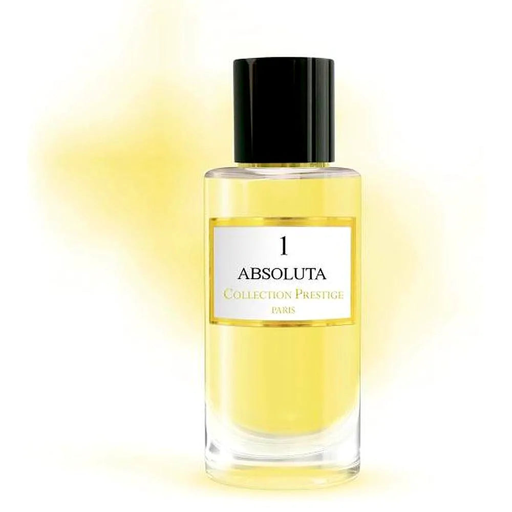 Collection Prestige - Absoluta - Eau de Parfum Mixte fragrance bottle with elegant design, golden accents, and luxurious packaging.