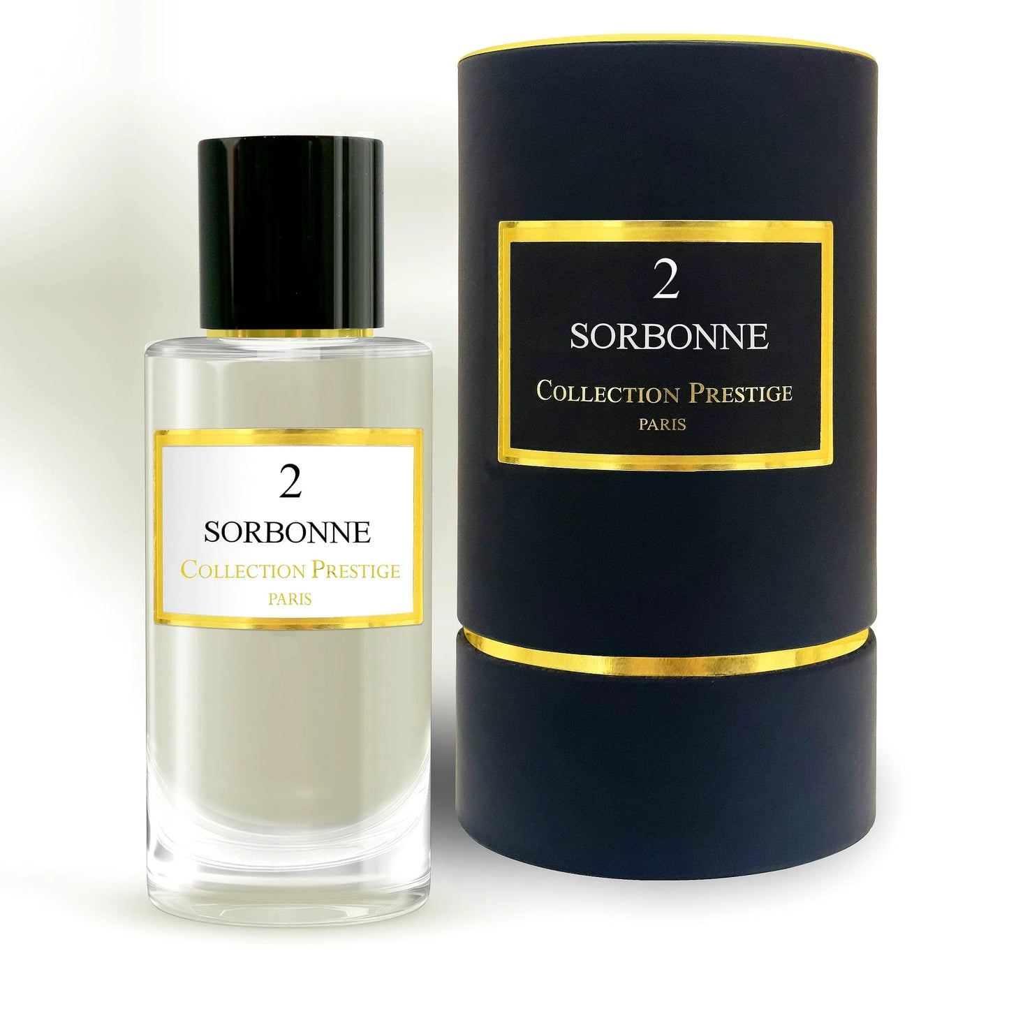 Luxury Collection Prestige - Sorbonne unisex Eau de Parfum bottle with elegant design and golden accents.