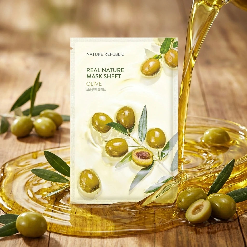 Nature Republic - Real Nature Sheet - Mask Olive