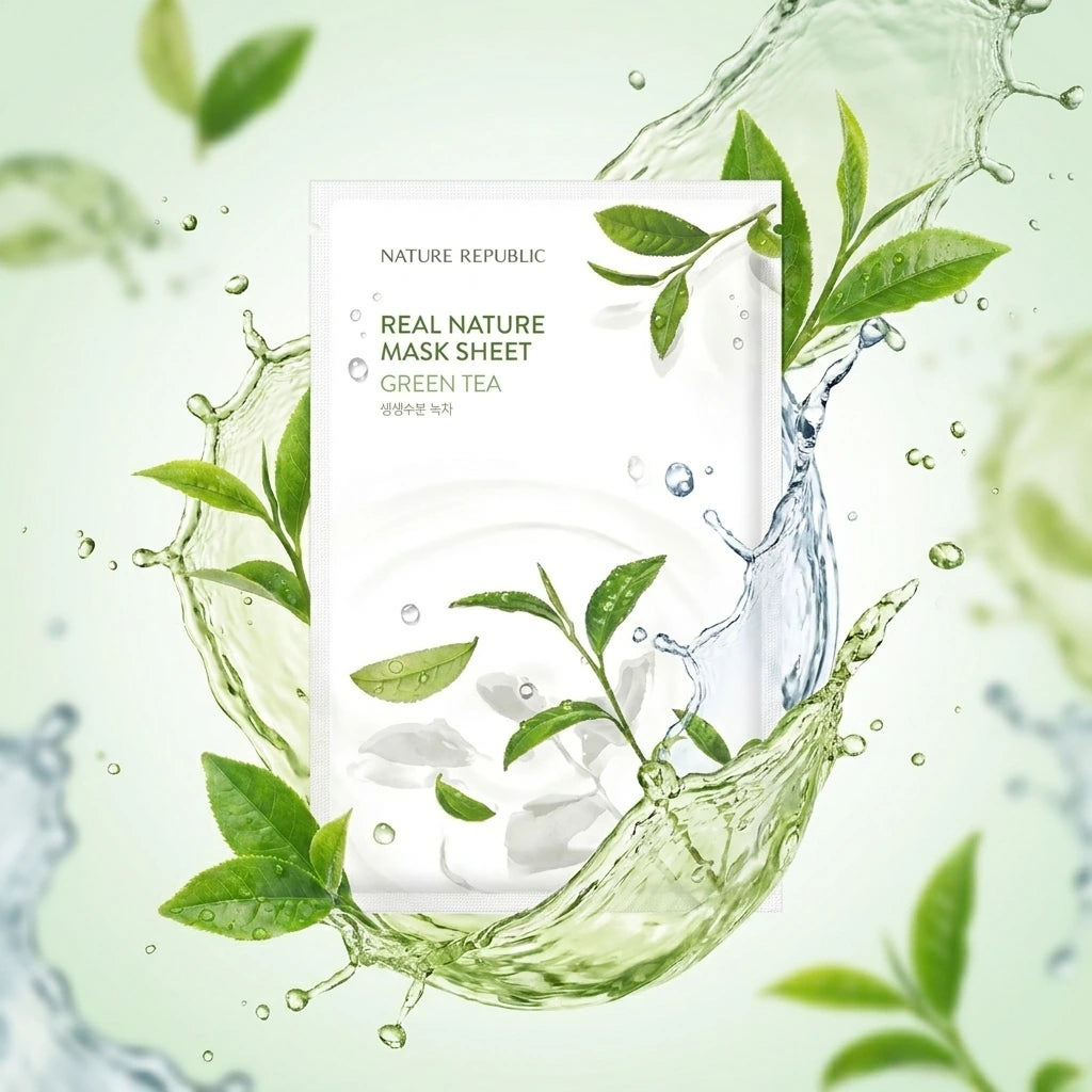 Nature Republic - Real Nature Sheet - Mask Green Tea