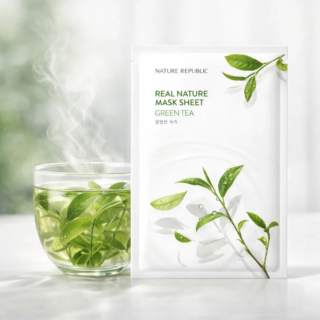 Nature Republic - Real Nature Sheet - Mask Green Tea