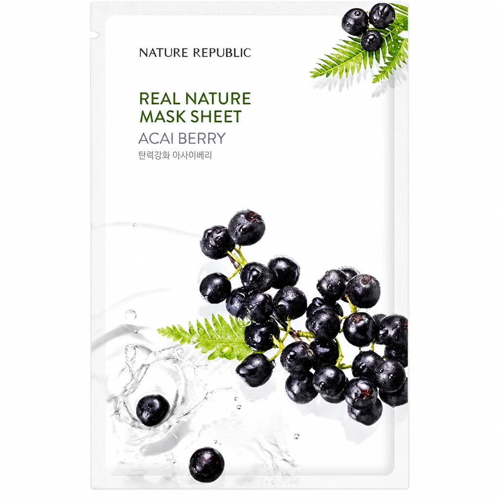 Nature Republic - Real Nature Sheet - Mask Acai Berry