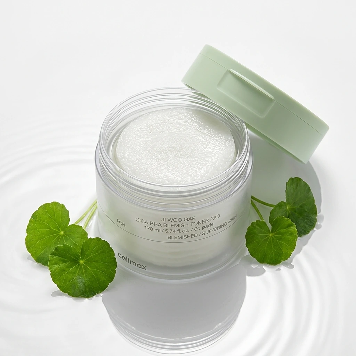 Celimax - Ji Woo Gae Cica Bha - Blemish Facial Toner Pad