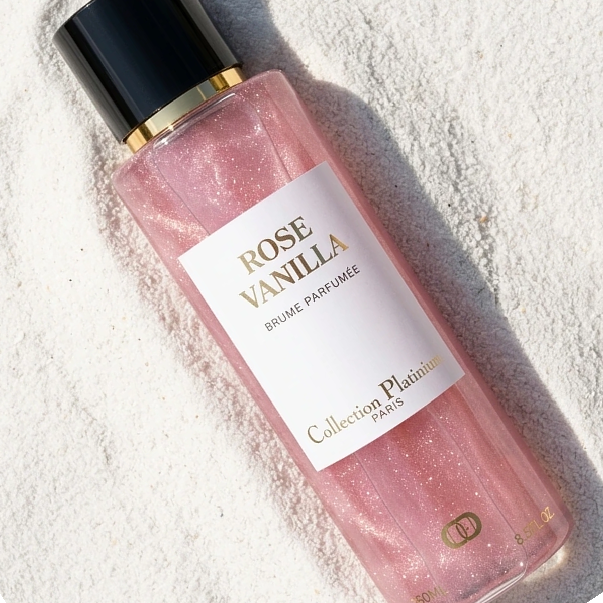 Collection Platinium - Rose Vanilla - Fragrance Mist pailletée