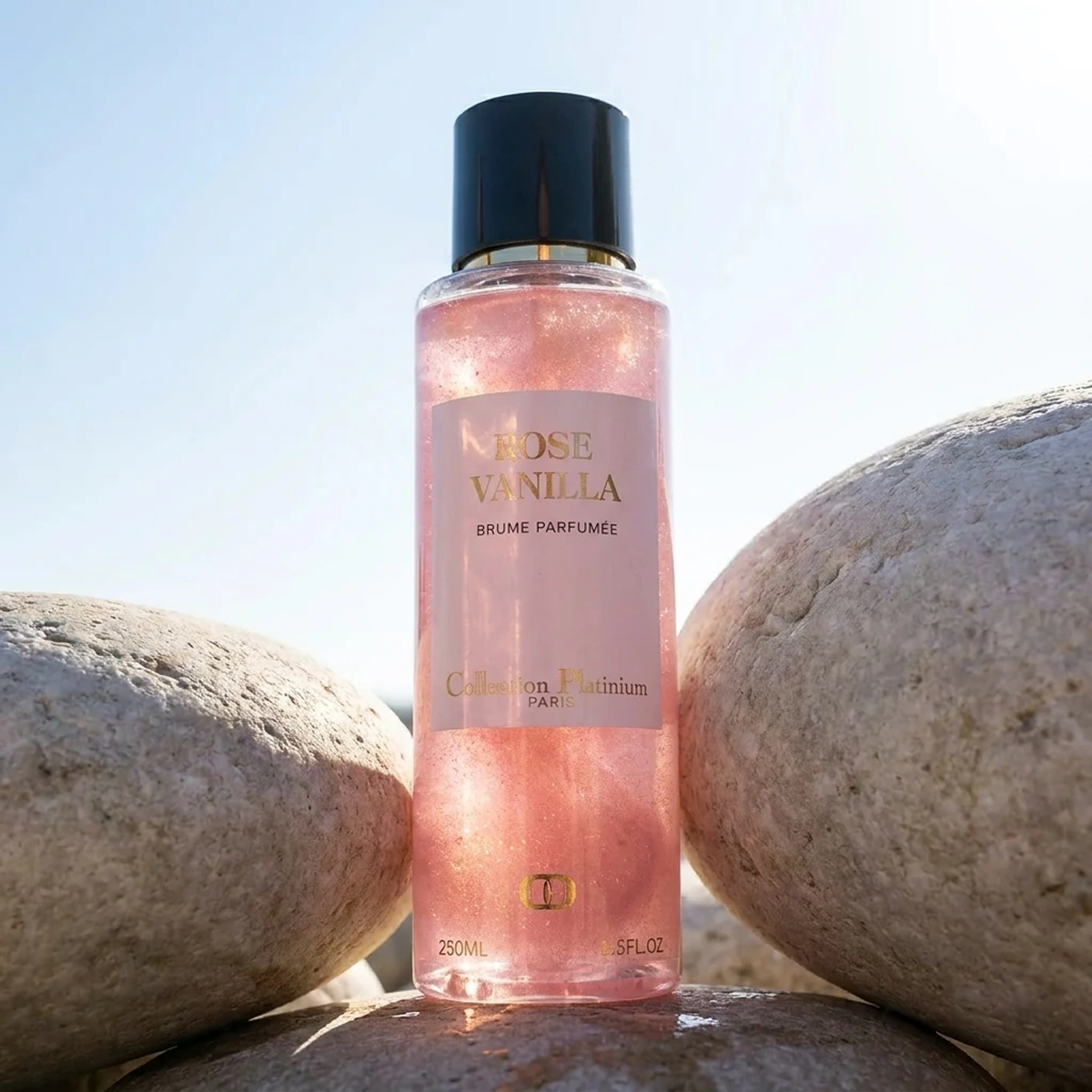 Collection Platinium - Rose Vanilla - Fragrance Mist pailletée