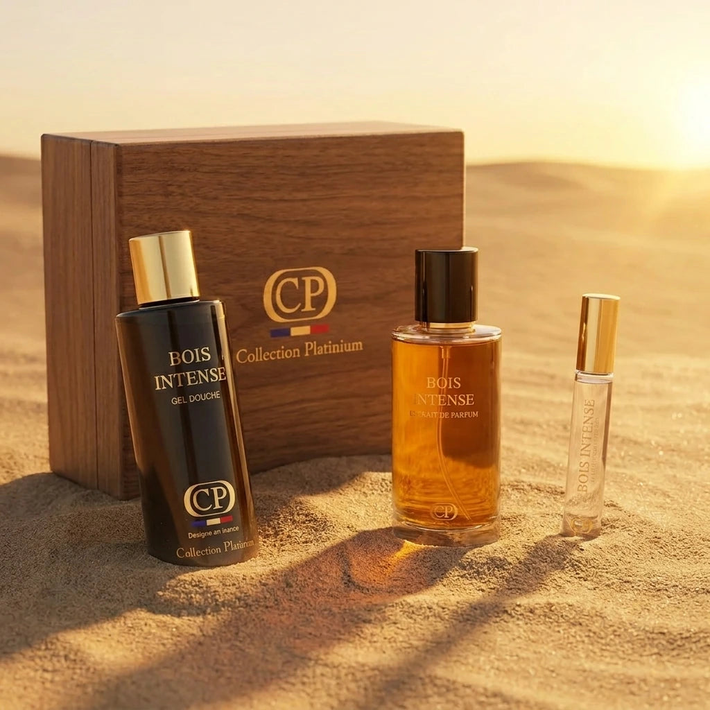 Collection Platinium - Gift Set Bois Intense Perfume Extract 100ml + Shower Gel 250ml + Extrait 10ml