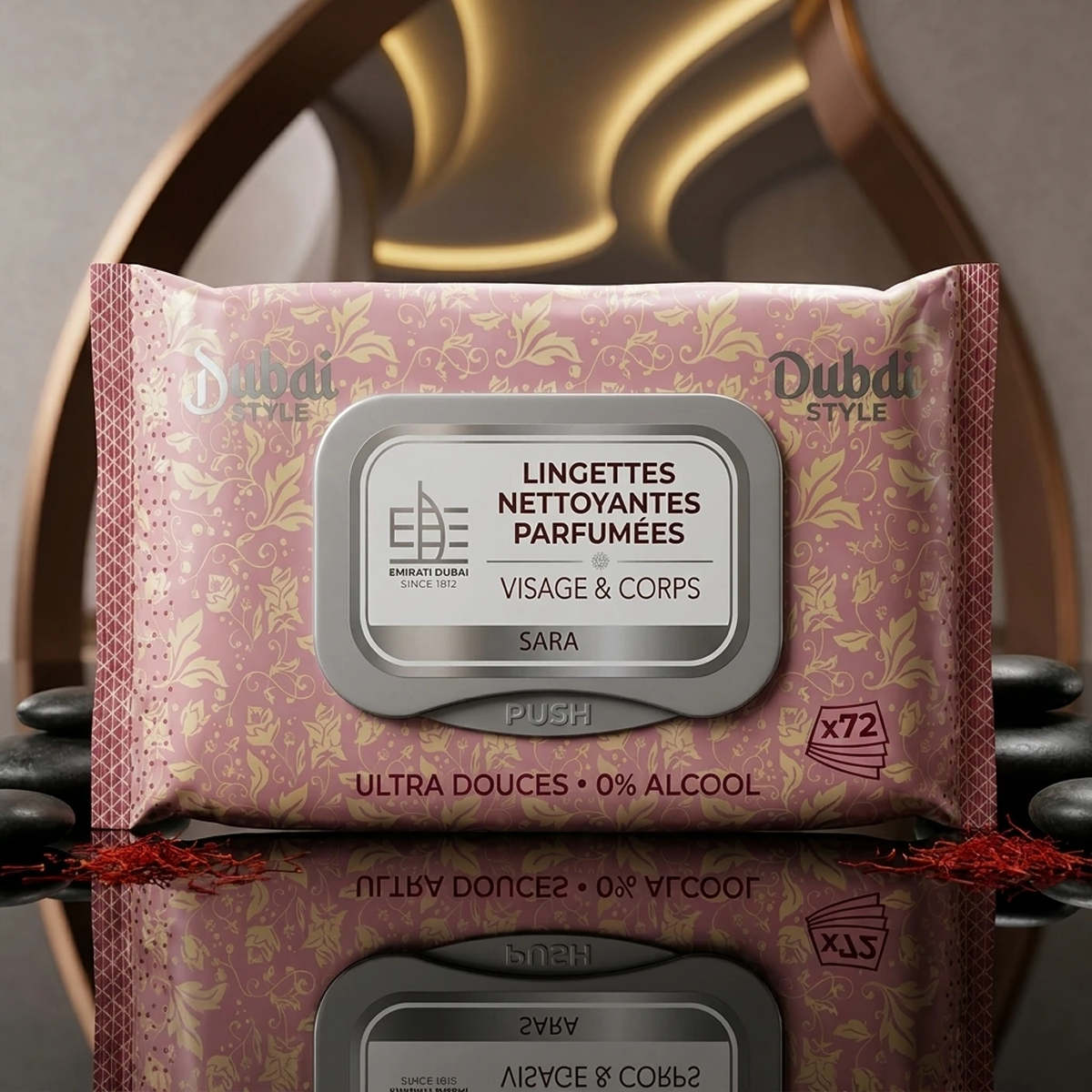 Dubai Style - Sara - Scented Wet Wipes Face et Body x72 Lingette