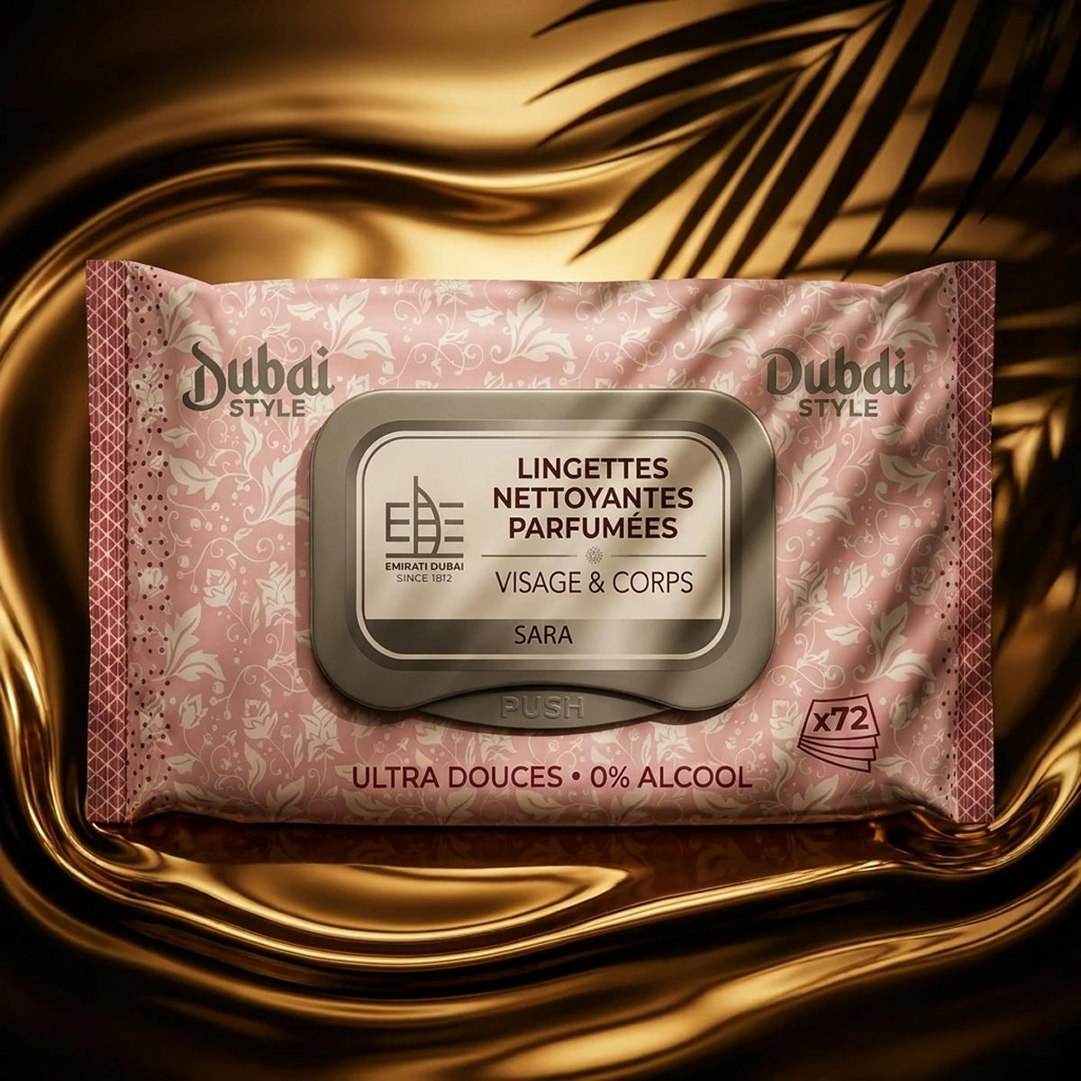 Dubai Style - Sara - Scented Wet Wipes Face et Body x72 Lingette