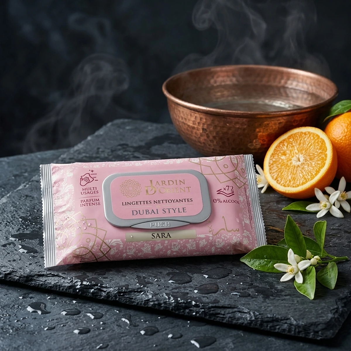 Dubai Style - Sara - Scented Wet Wipes Face et Body x72 Lingette