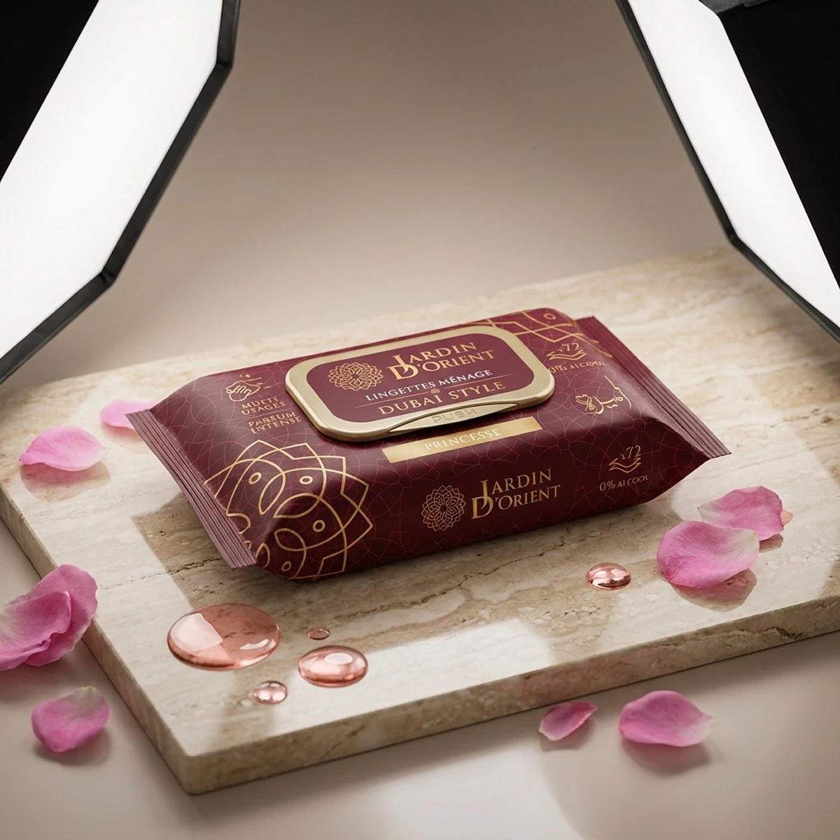 Dubai Style - Princess - Scented Wet Wipes Face et Body x72 Lingette