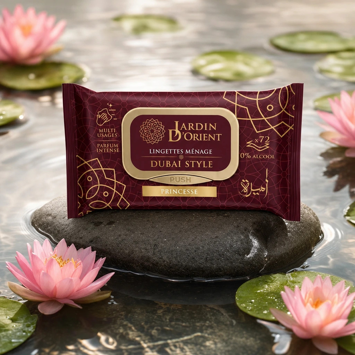 Dubai Style - Princess - Scented Wet Wipes Face et Body x72 Lingette