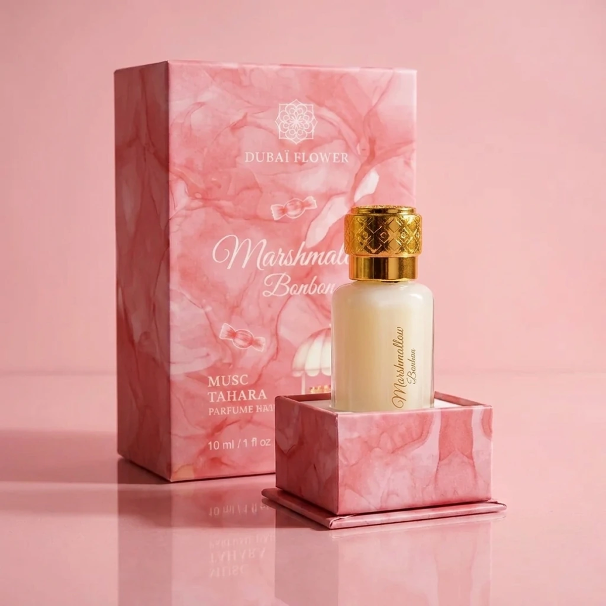 12ml Dubaï Flower - Musc Tahara Marshmallow Bonbon - Concentré de Parfum