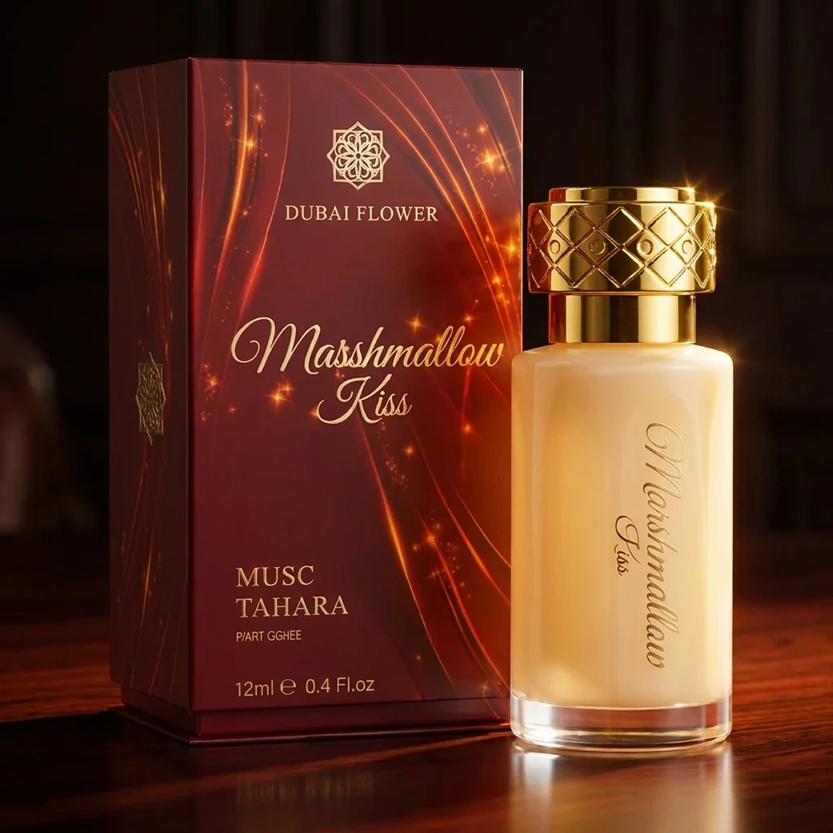 12ml Dubaï Flower - Musc Tahara Marshmallow Kiss - Concentré de Parfum
