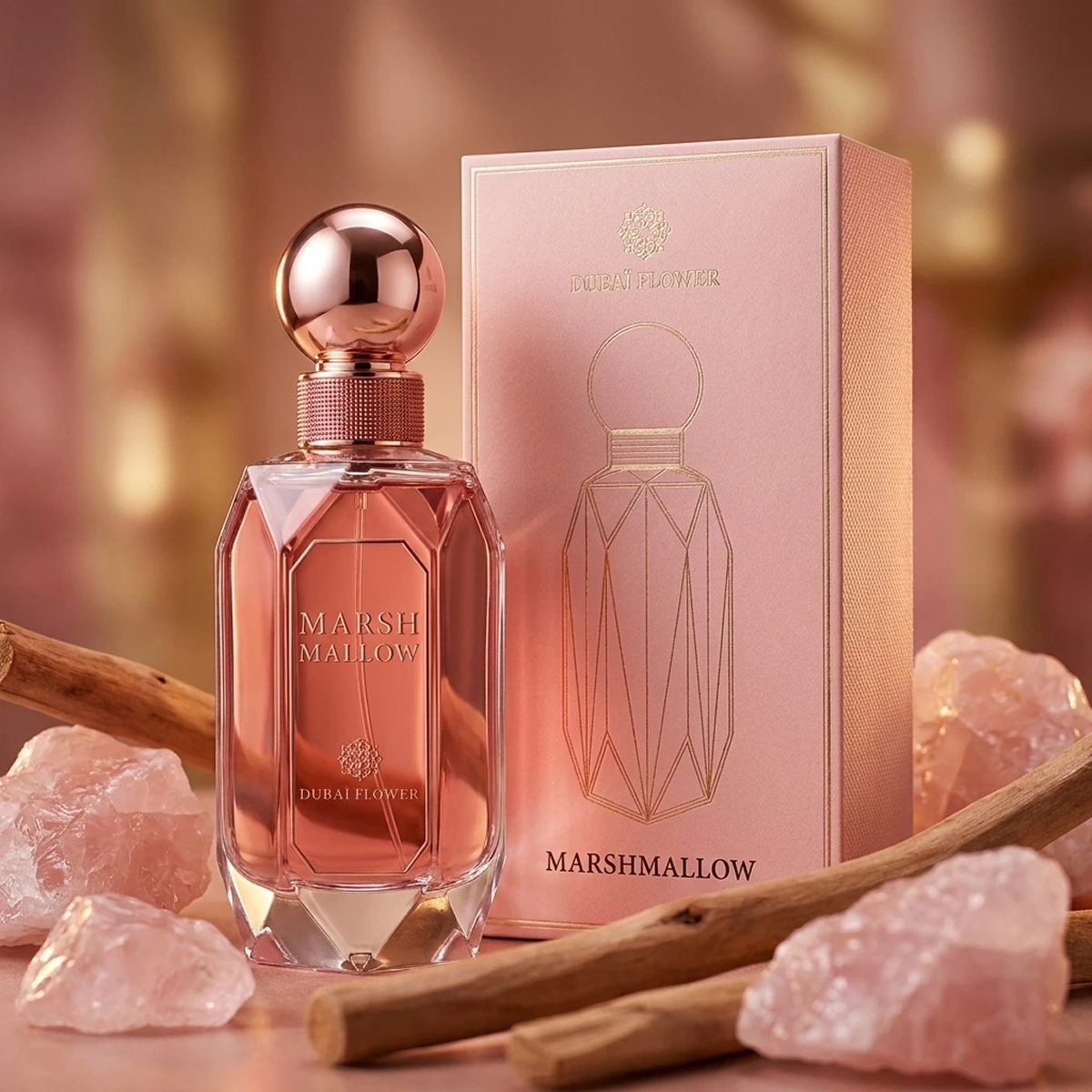 100ml Dubaï Flower - Marshmallow - Extrait de Parfum Mixte
