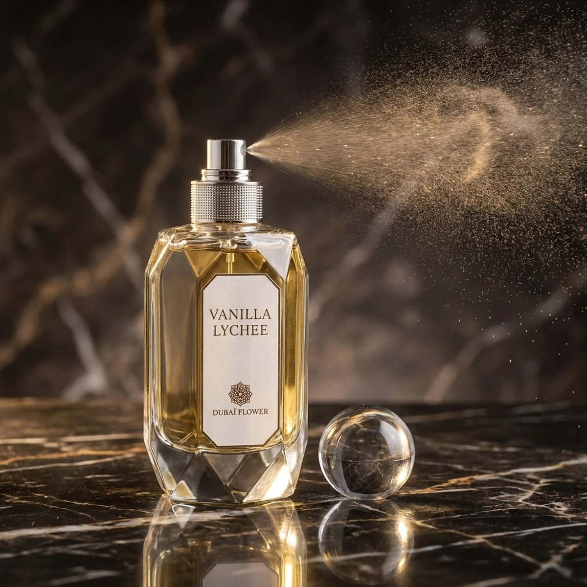 100ml Dubaï Flower - Vanilla Lychee - Extrait de Parfum Mixte