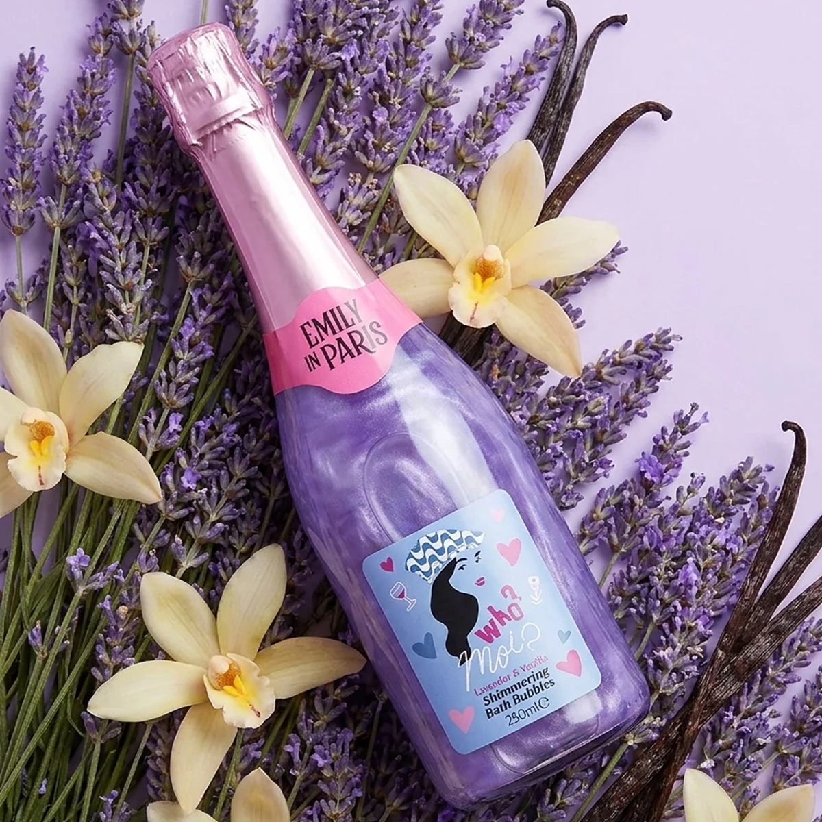 Emily In Paris - Lavender & Vanilla - Shimmering Bath Bubbles for Women