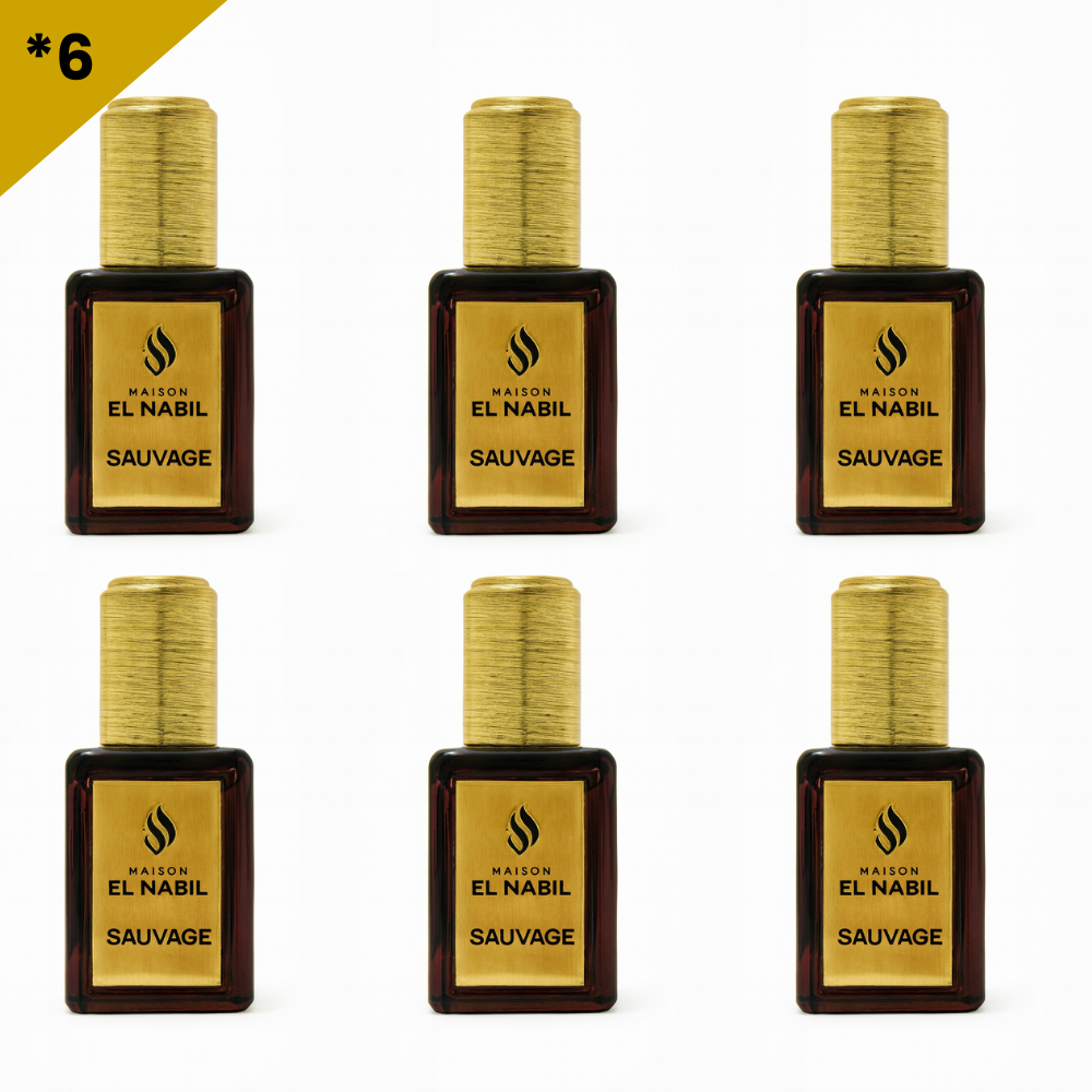 12*5ml el Nabil - Sauvage - Parfum Concentrate Sans Alcool