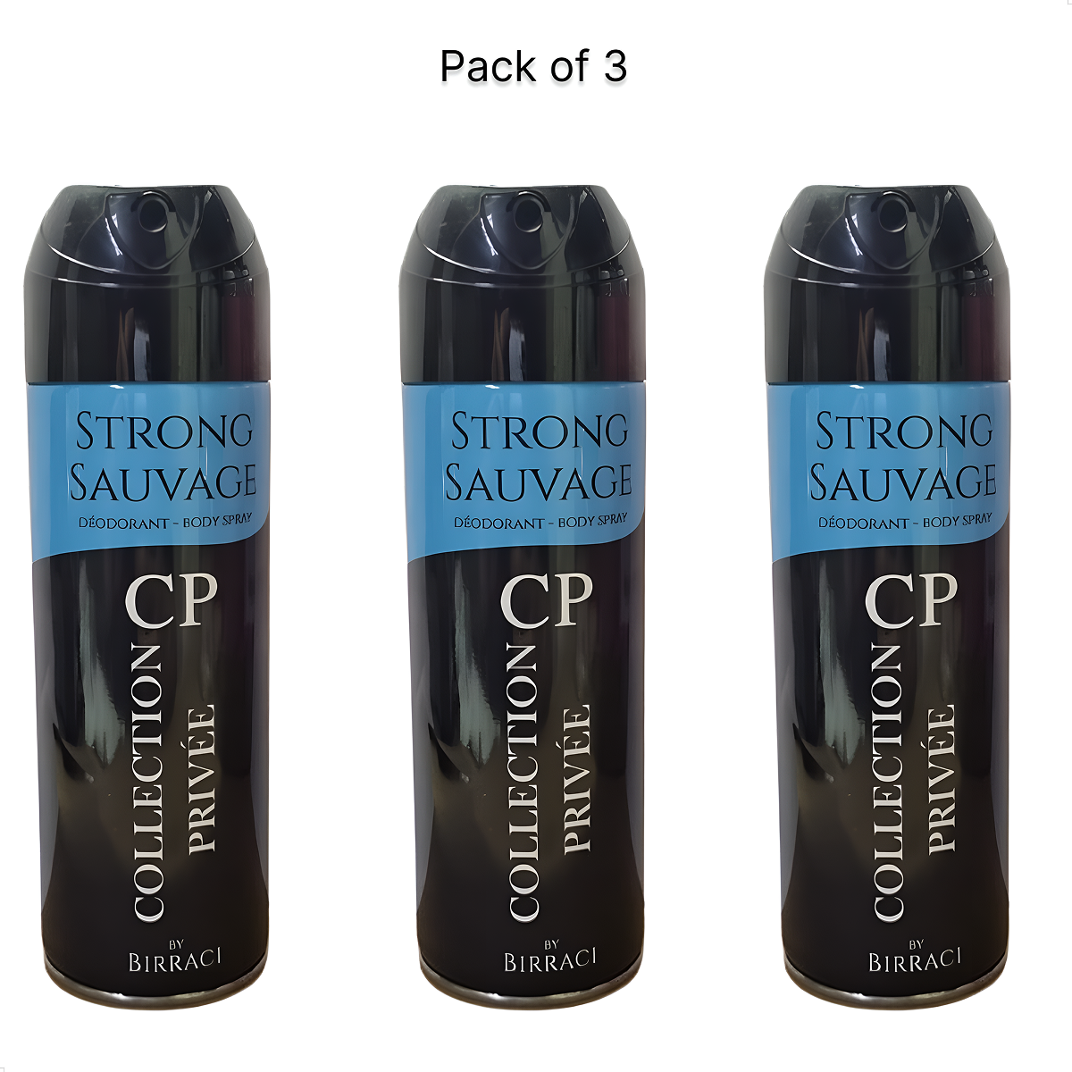 3*200ml Collection Privée - Strong Savage - Deodorant for Men